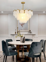 Solara Chandelier Nimbus Glass Droplets - Letslighting