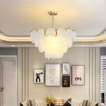 Solara Chandelier Nimbus Glass Droplets - Letslighting