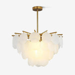 Solara Chandelier Nimbus Glass Droplets - Letslighting