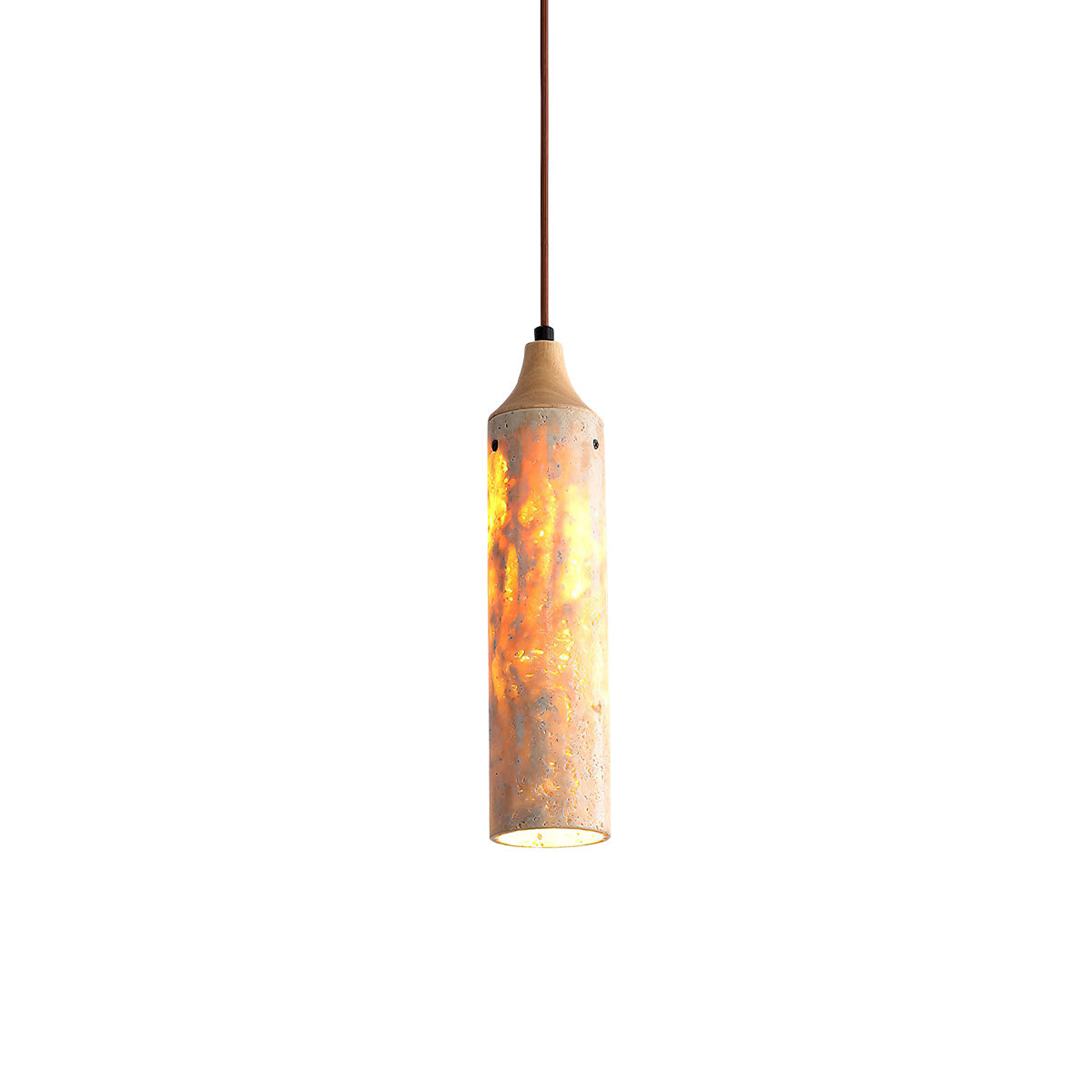 Nocni Wabi-Sabi Travertine Pendant Light