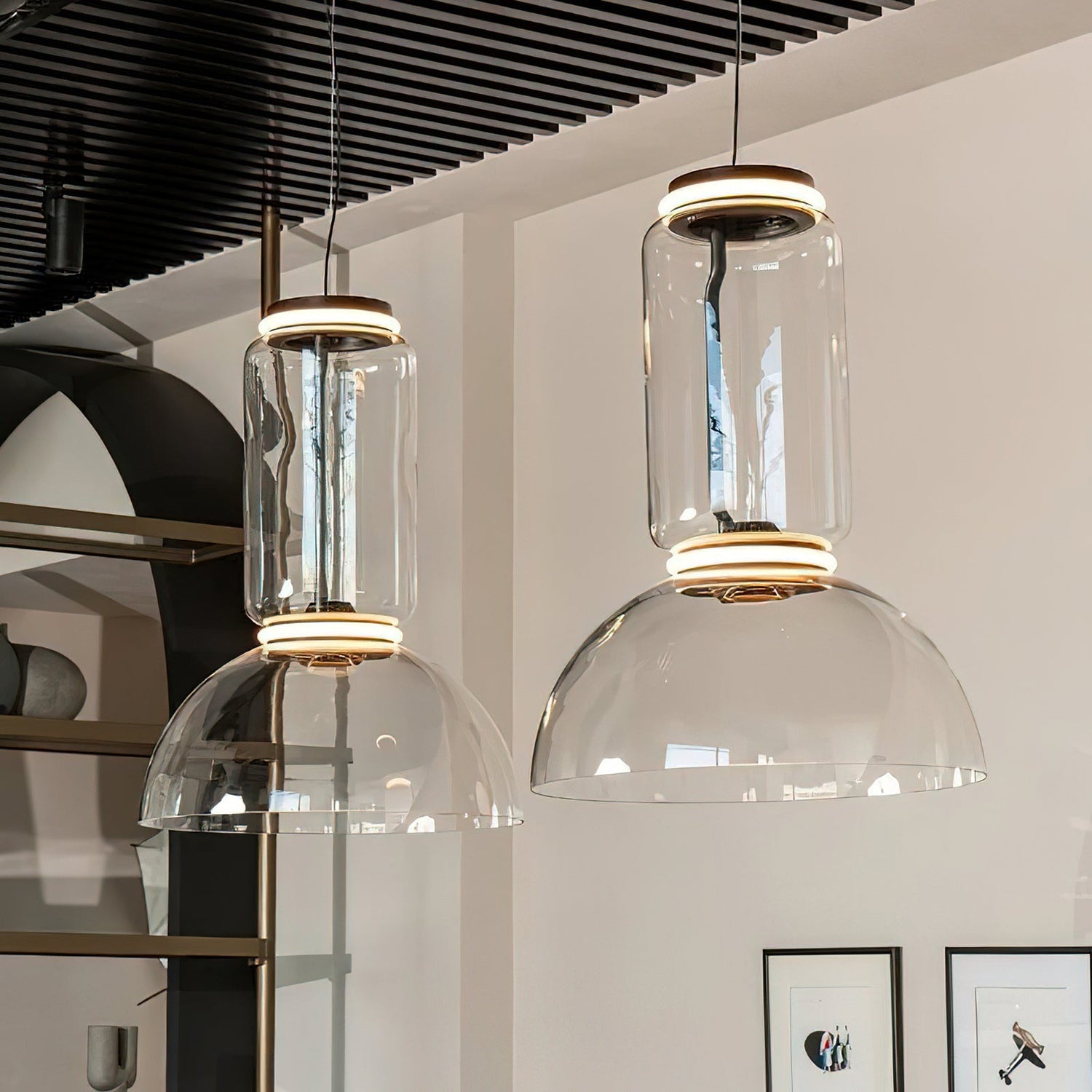 Noctambule Modern Glass Pendant Light