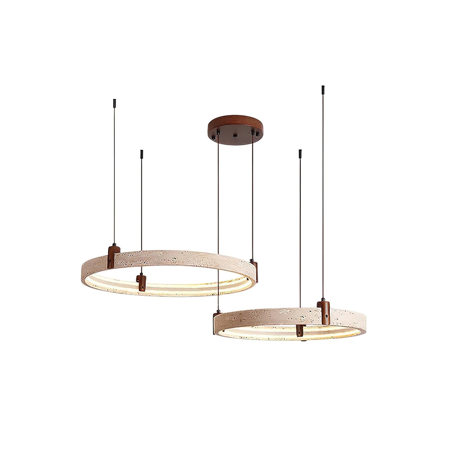 Nogy Wabi-Sabi Travertine Chandelier