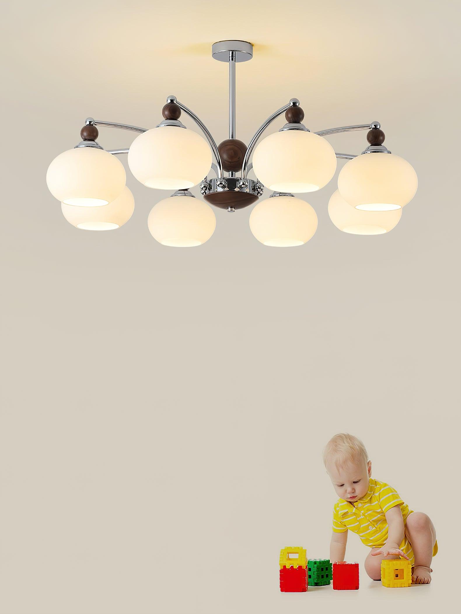 Lustra Chandelier Globe Arm Contemporary - Lamp Outdoor