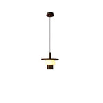 Zephaan Traditional Art Classic Glass Wood Pendant Light - Lamp Outdoor