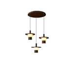 Zephaan Traditional Art Classic Glass Wood Pendant Light - Lamp Outdoor