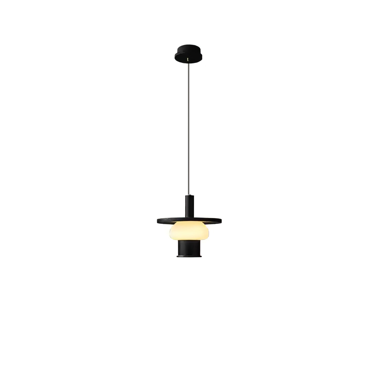 Zephaan Traditional Art Classic Glass Wood Pendant Light - Lamp Outdoor