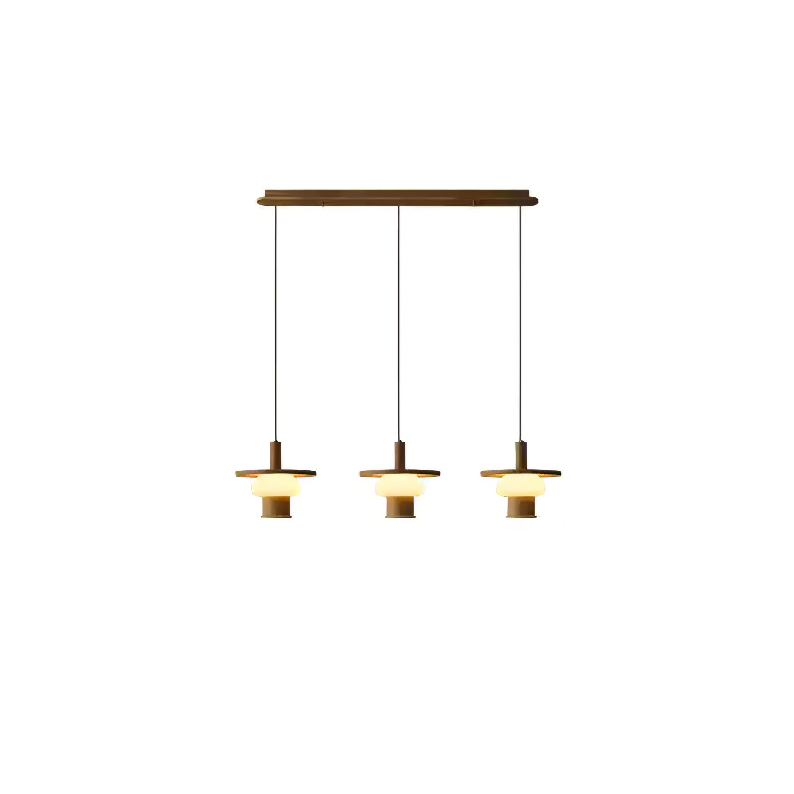 Zephaan Traditional Art Classic Glass Wood Pendant Light - Lamp Outdoor