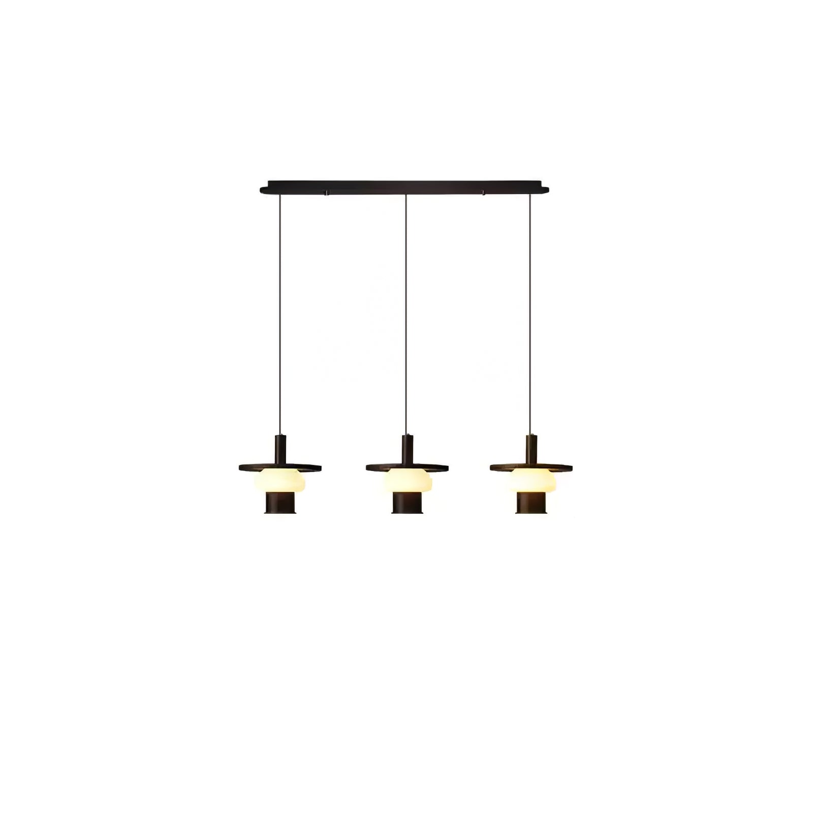 Zephaan Traditional Art Classic Glass Wood Pendant Light - Lamp Outdoor