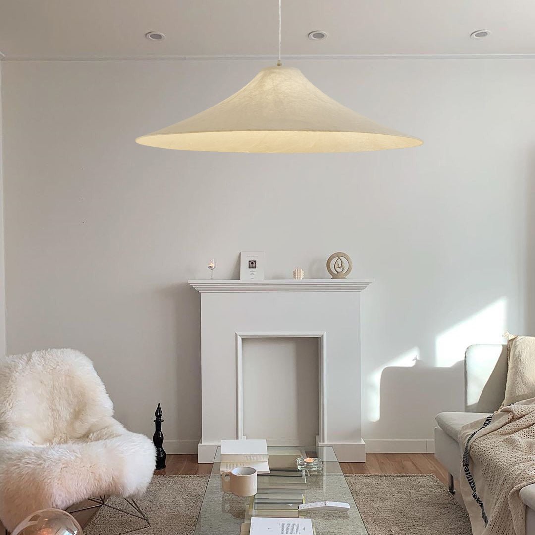 Abbotswell Modern Minimalist Natural Flat Metal Pendant Lamp - Lamp Outdoor
