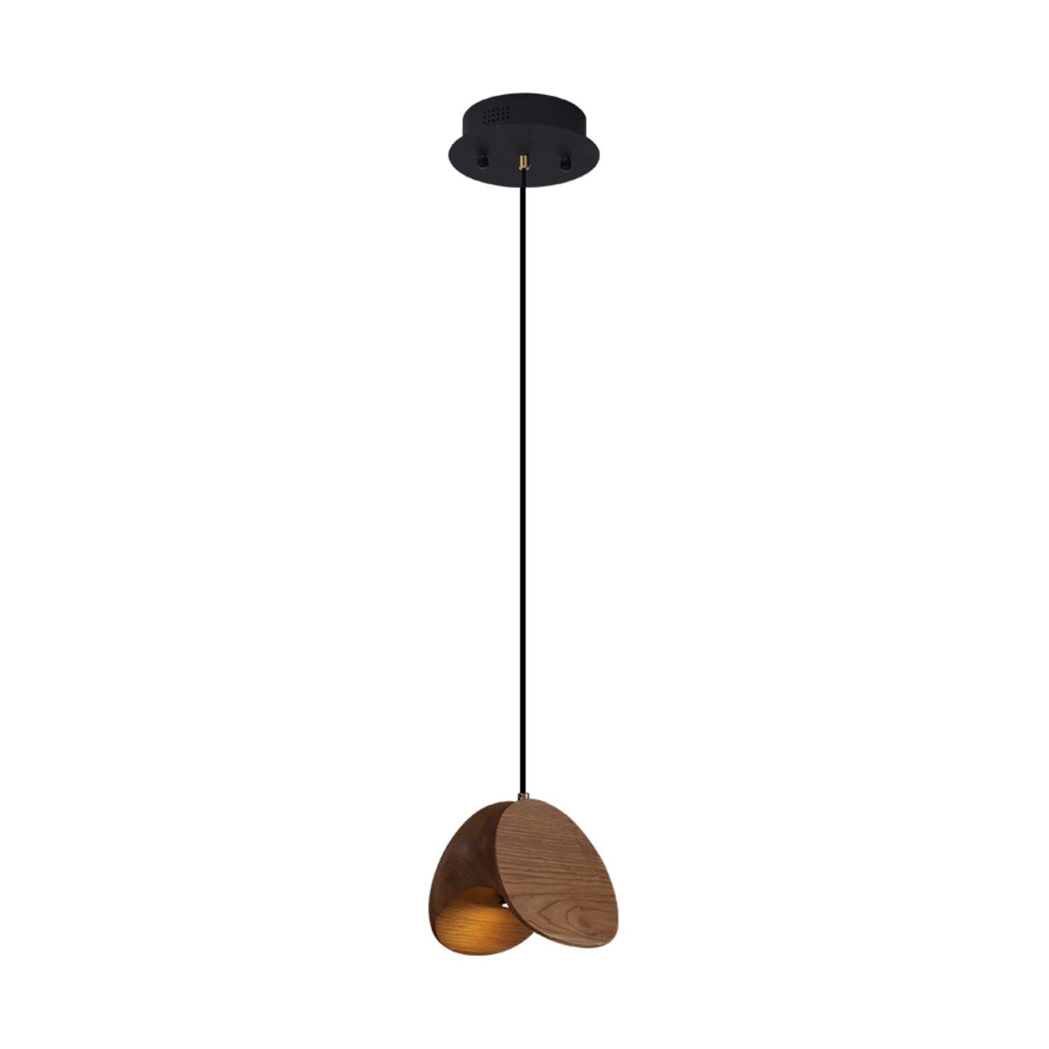 Tavro Minimalist Wood Pendant Light - Lamp Outdoor