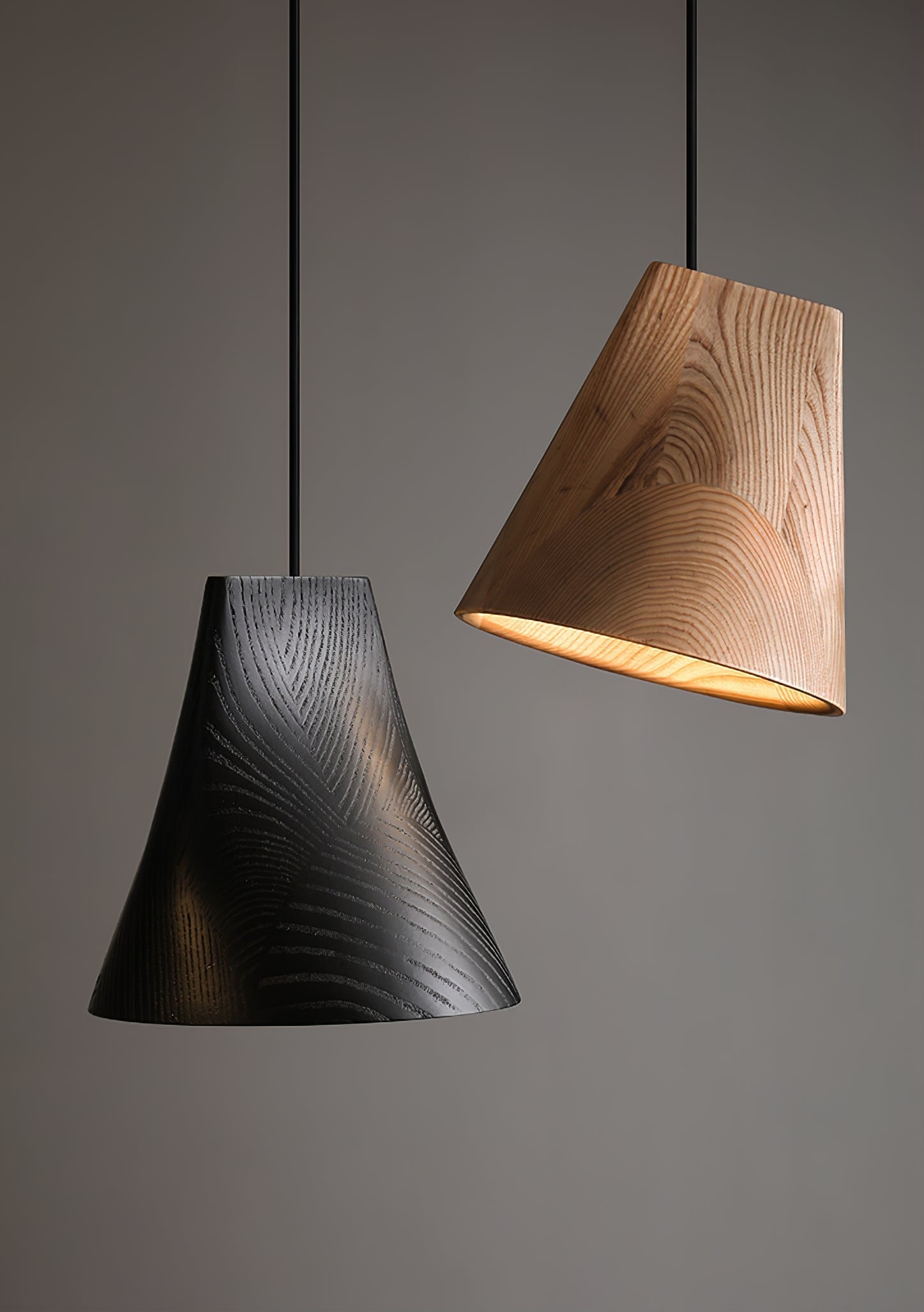 Vetra Rustic Wood Pendant Light - Lamp Outdoor