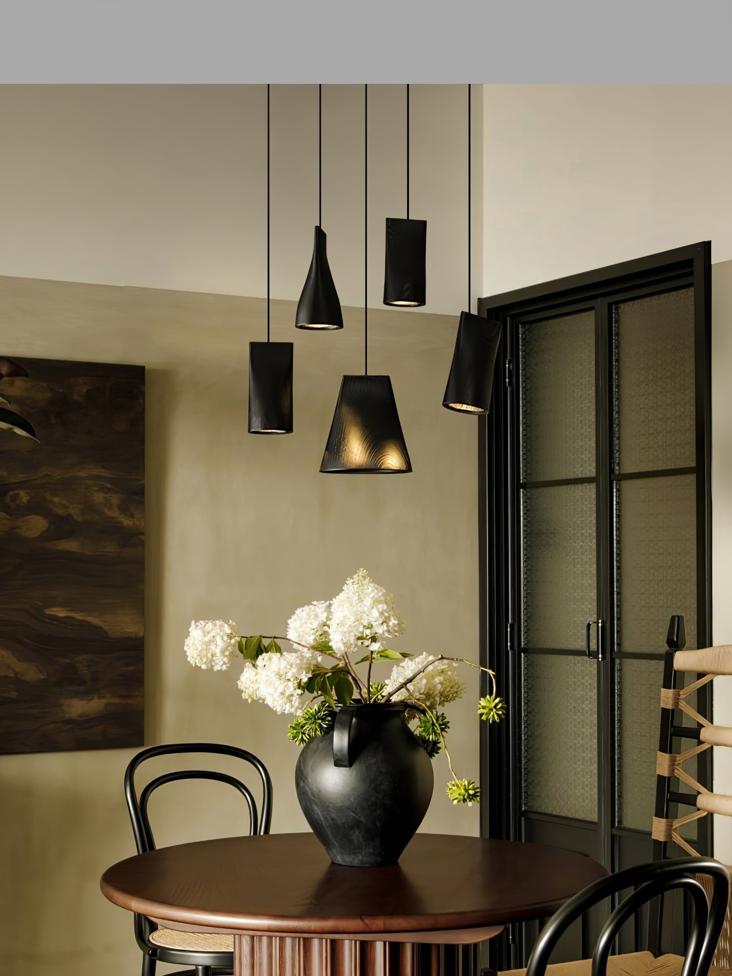 Vetra Rustic Wood Pendant Light - Lamp Outdoor