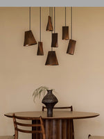 Vetra Rustic Wood Pendant Light - Lamp Outdoor