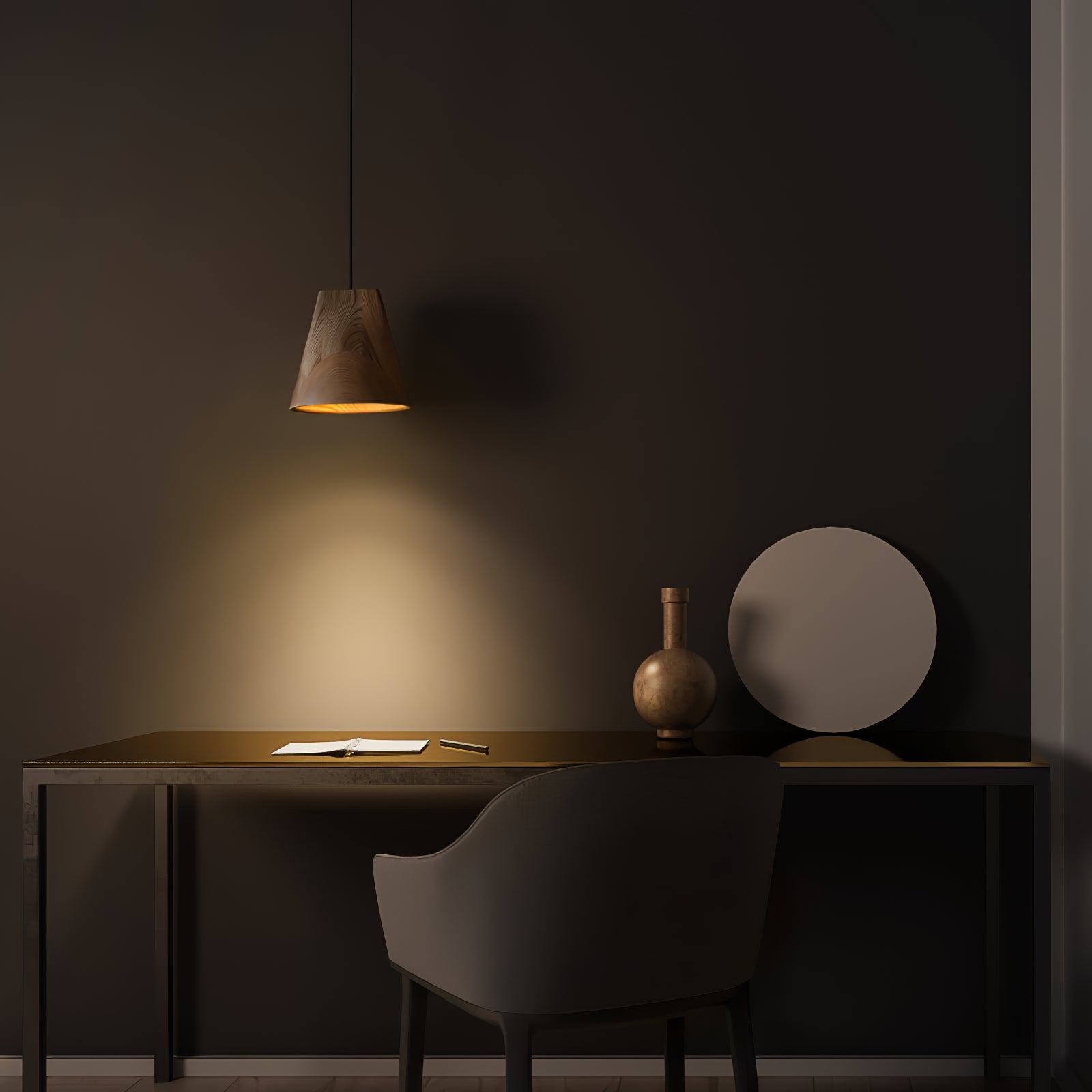 Vetra Rustic Wood Pendant Light - Lamp Outdoor