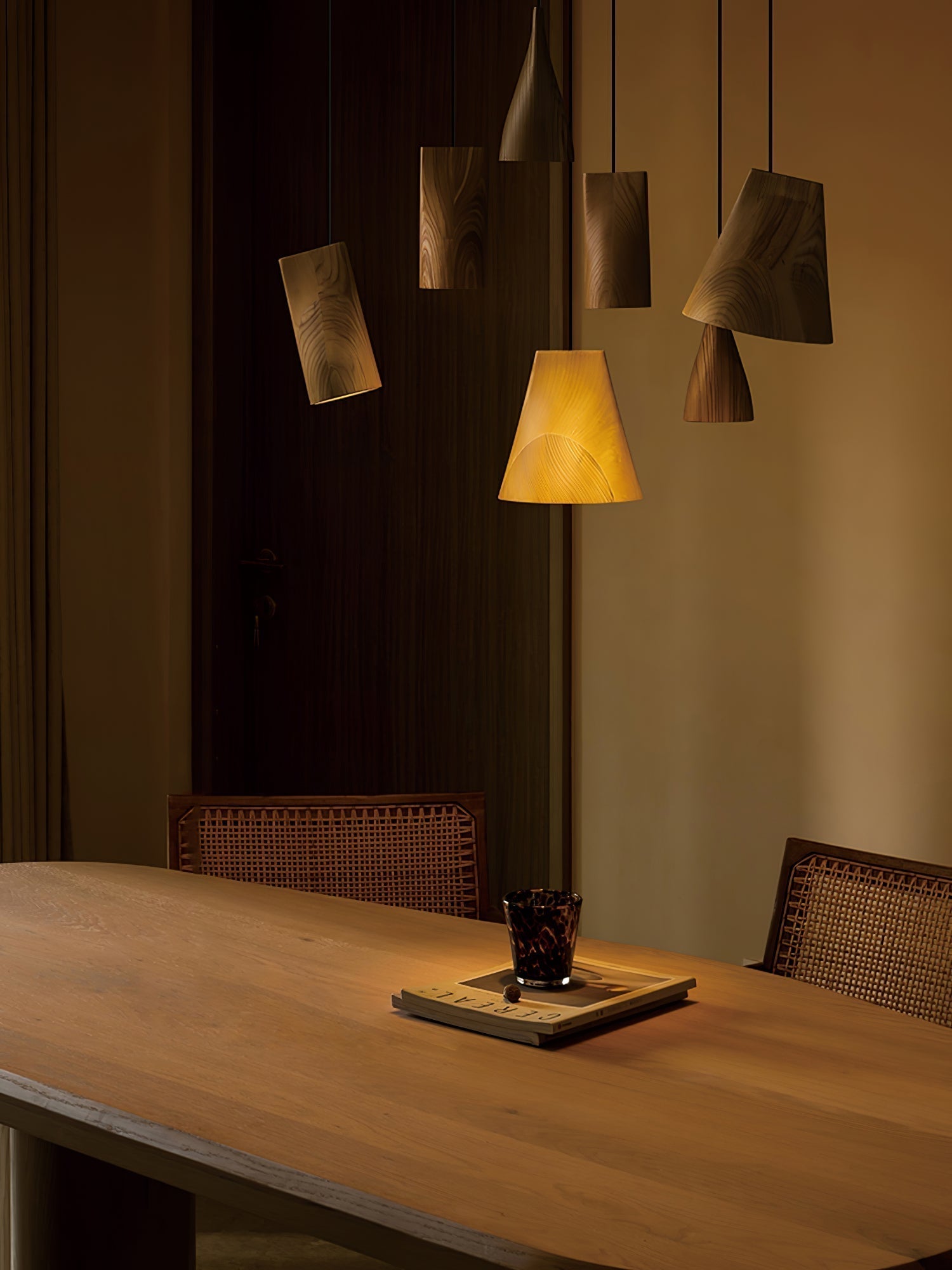 Vetra Rustic Wood Pendant Light - Lamp Outdoor
