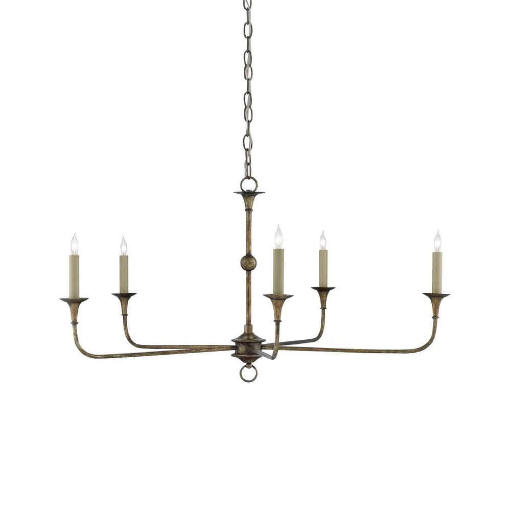 Nottaway Contemporary Brass Chandelier