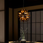 Nova Premium Nordic Art Burst Wood Metal Chandelier - Lamp Outdoor