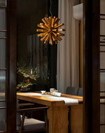 Nova Premium Nordic Art Burst Wood Metal Chandelier - Lamp Outdoor