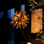 Nova Premium Nordic Art Burst Wood Metal Chandelier - Lamp Outdoor