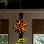 Nova Premium Nordic Art Burst Wood Metal Chandelier - Lamp Outdoor