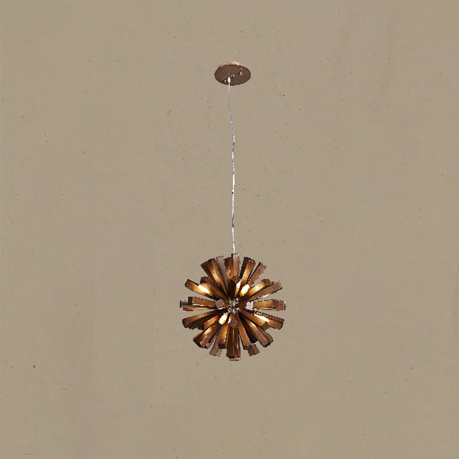 Nova Premium Nordic Art Burst Wood Metal Chandelier - Lamp Outdoor