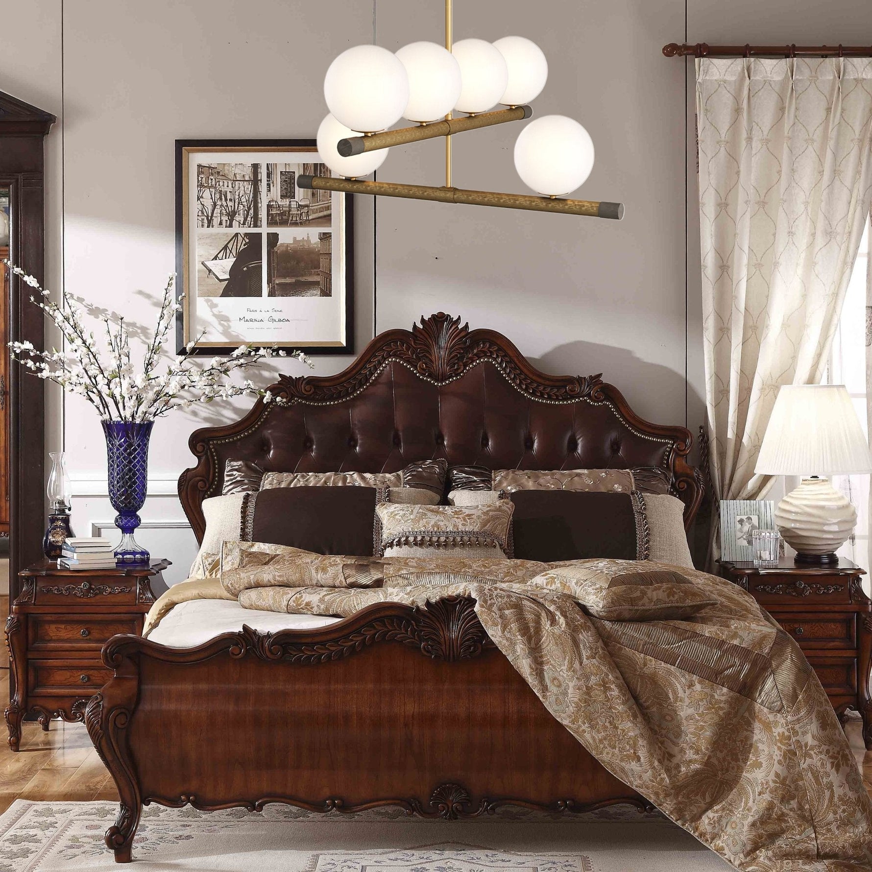 Riley Modern Metal Chandelier - Lamp Outdoor