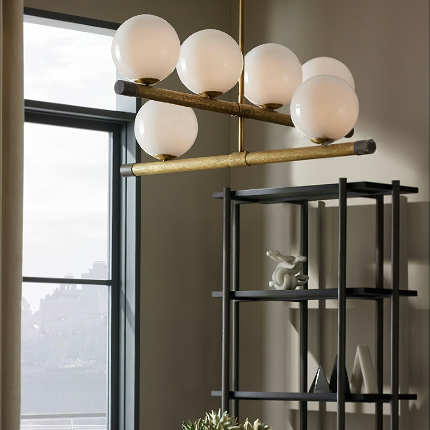 Riley Modern Metal Chandelier - Lamp Outdoor