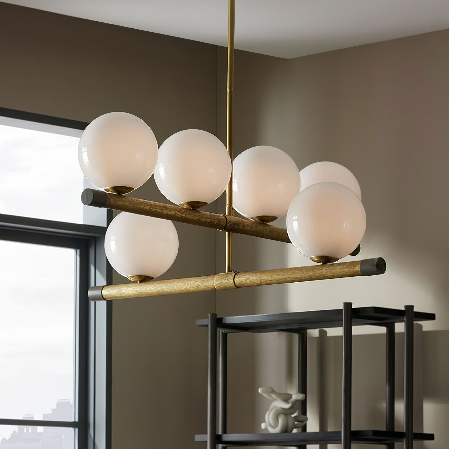 Riley Modern Metal Chandelier - Lamp Outdoor