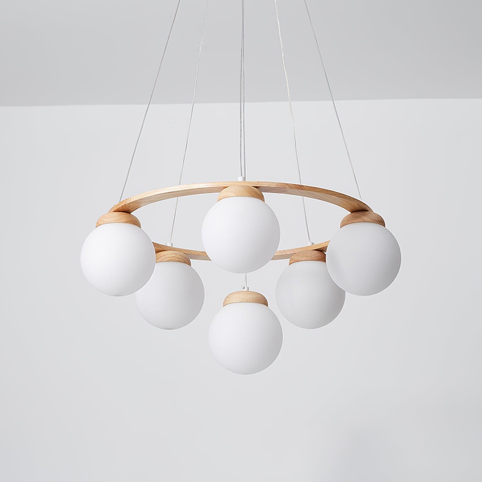 Miira Wood Chandelier - Lamp Outdoor