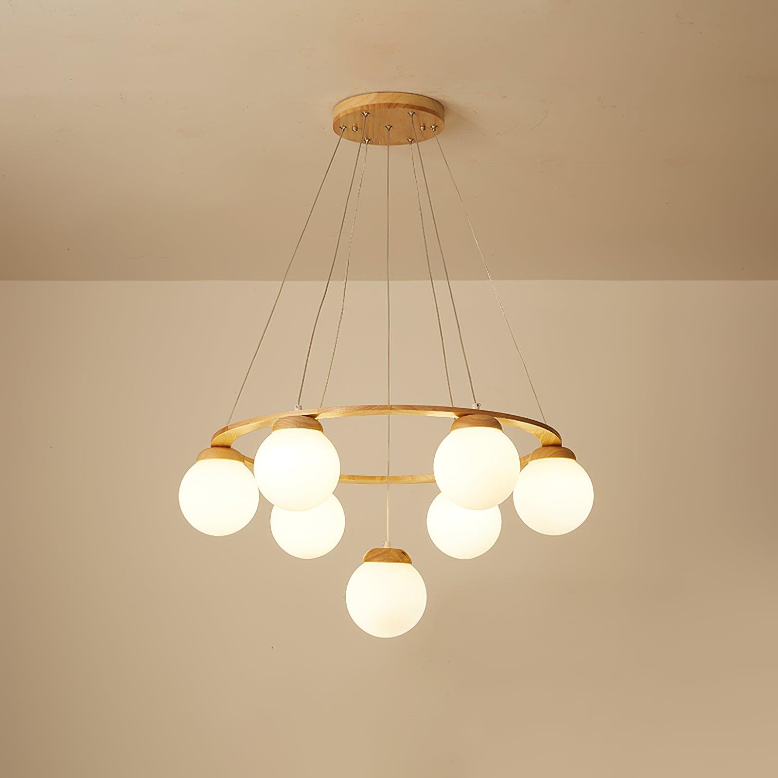 Miira Wood Chandelier - Lamp Outdoor