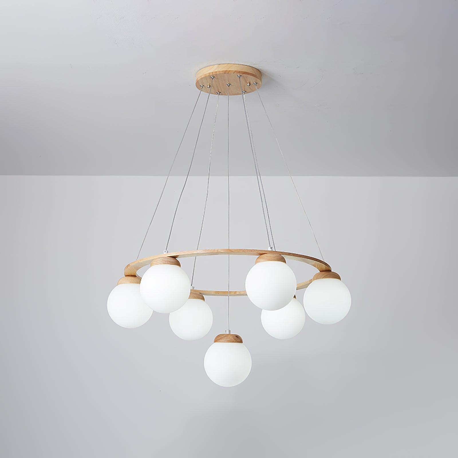 Miira Wood Chandelier - Lamp Outdoor