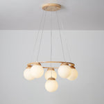 Miira Wood Chandelier - Lamp Outdoor