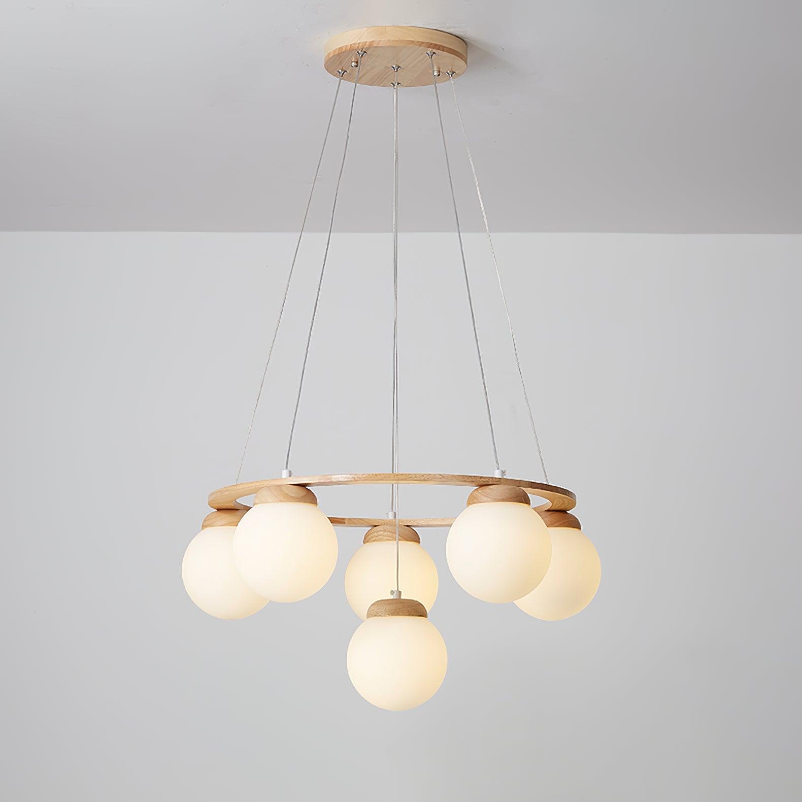 Miira Wood Chandelier - Lamp Outdoor