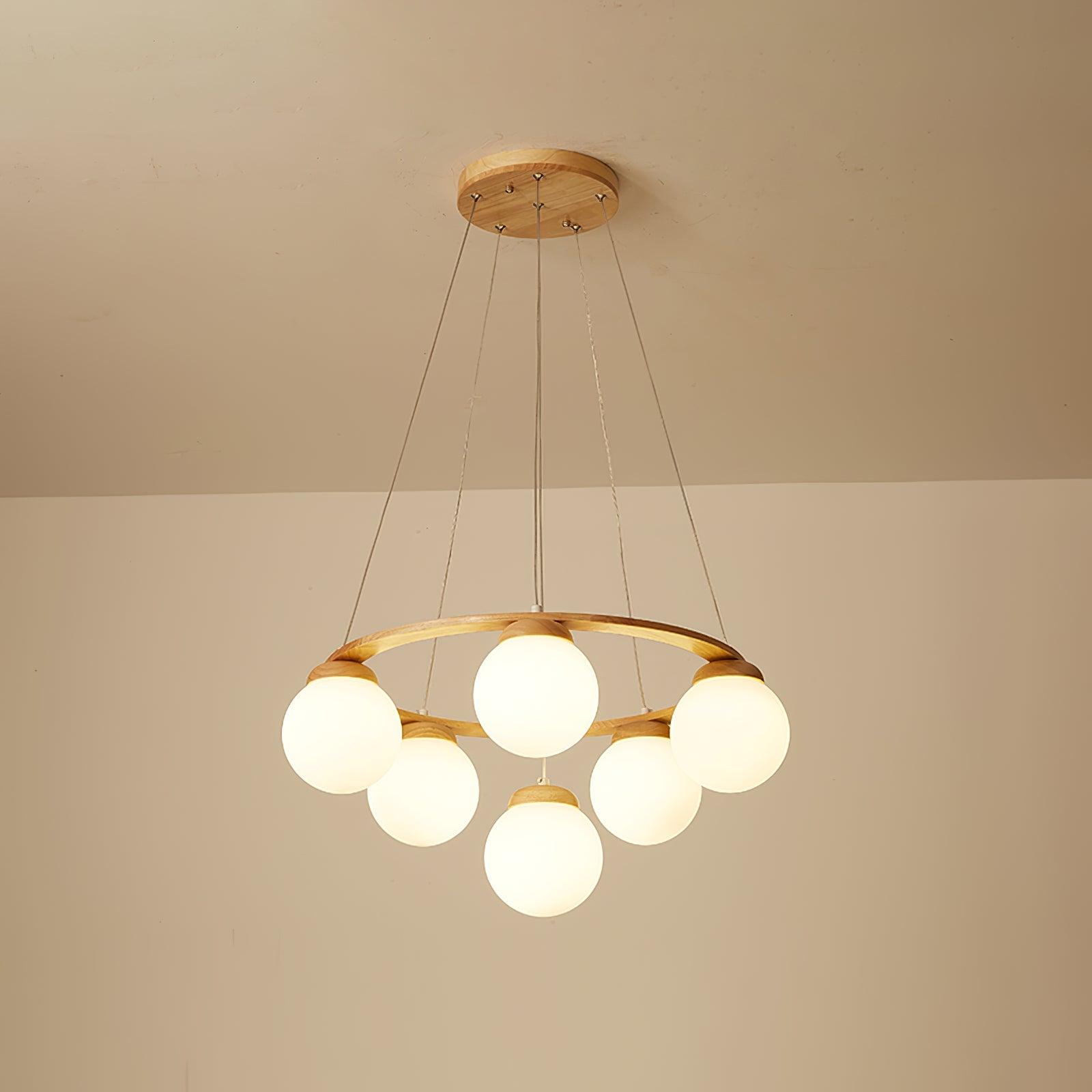Miira Wood Chandelier - Lamp Outdoor