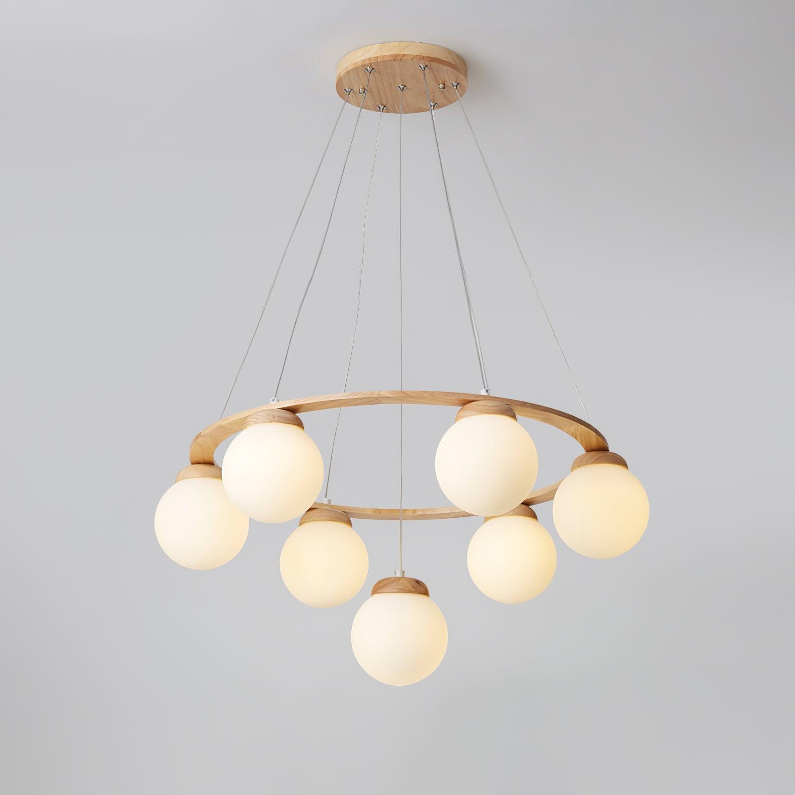 Miira Wood Chandelier - Lamp Outdoor