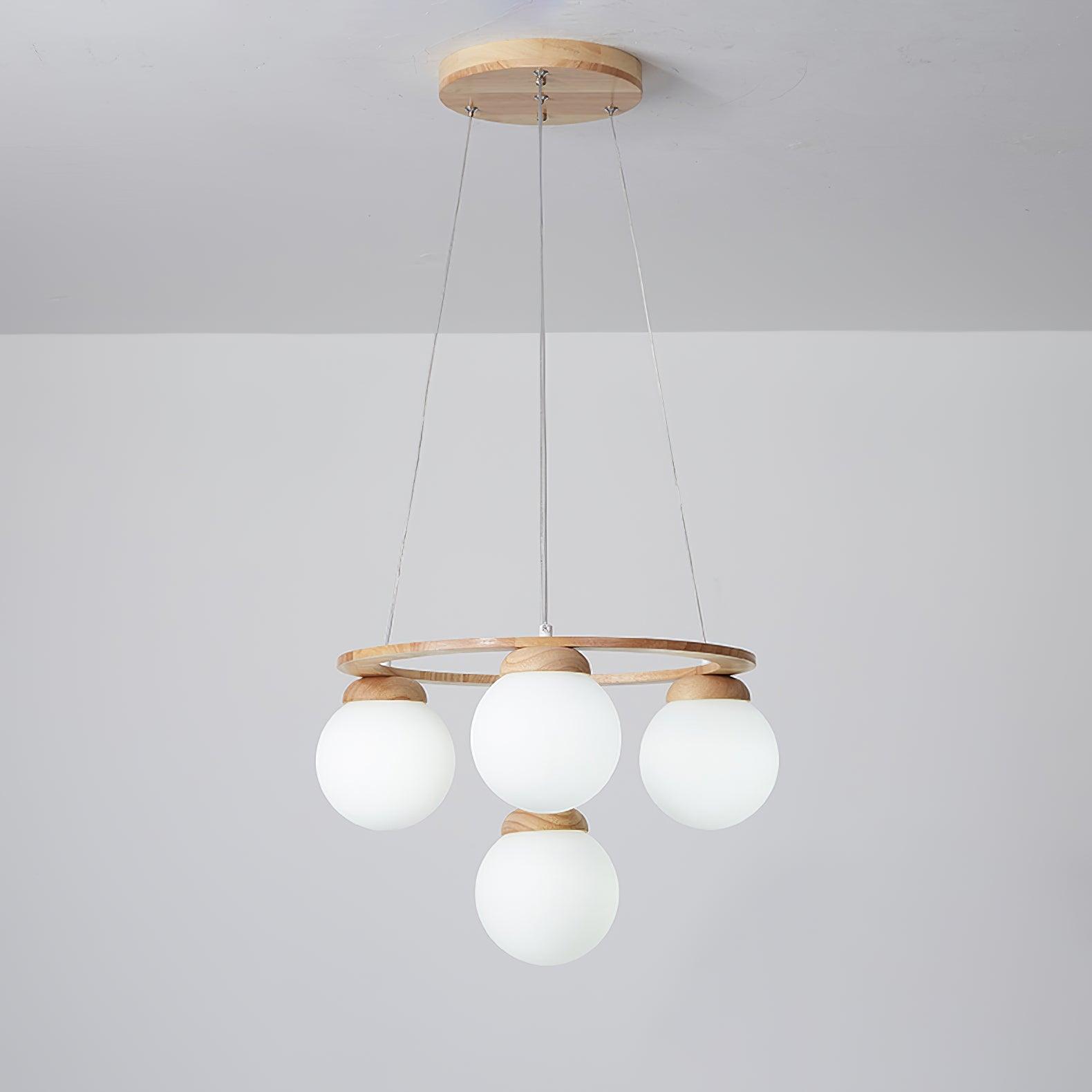 Miira Wood Chandelier - Lamp Outdoor