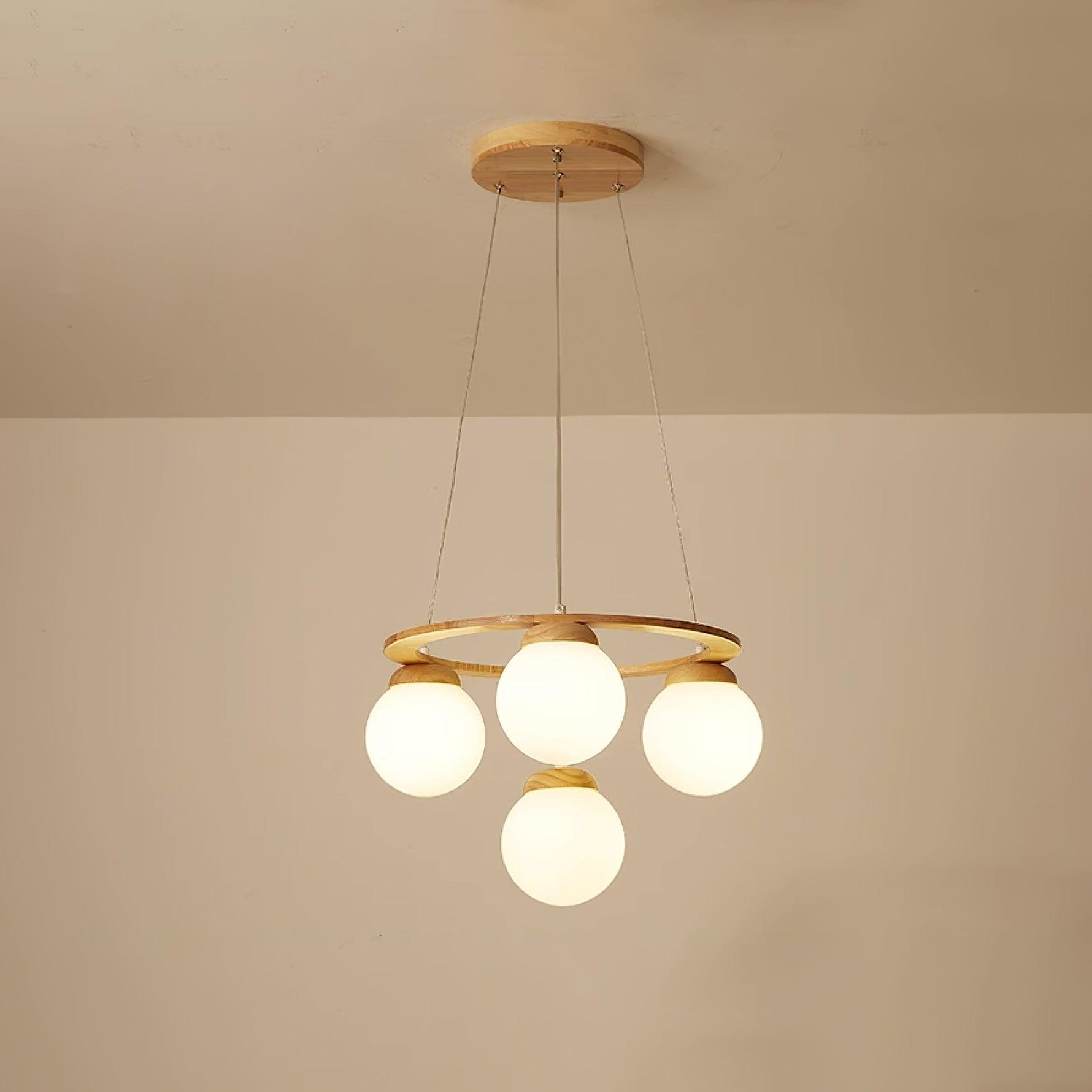 Miira Wood Chandelier - Lamp Outdoor