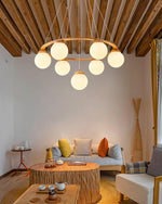 Miira Wood Chandelier - Lamp Outdoor