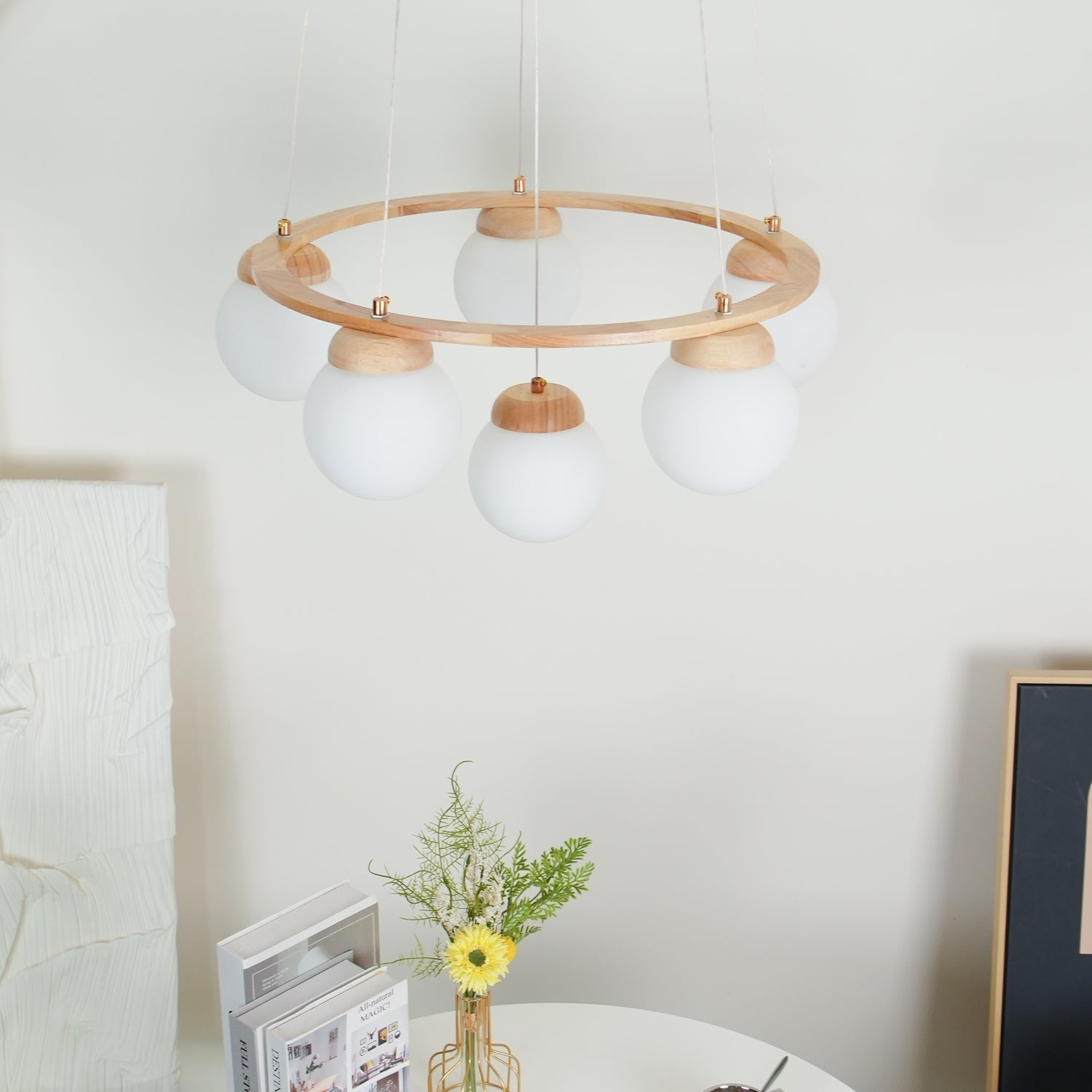 Miira Wood Chandelier - Lamp Outdoor