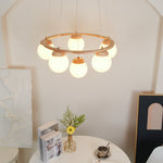 Miira Wood Chandelier - Lamp Outdoor
