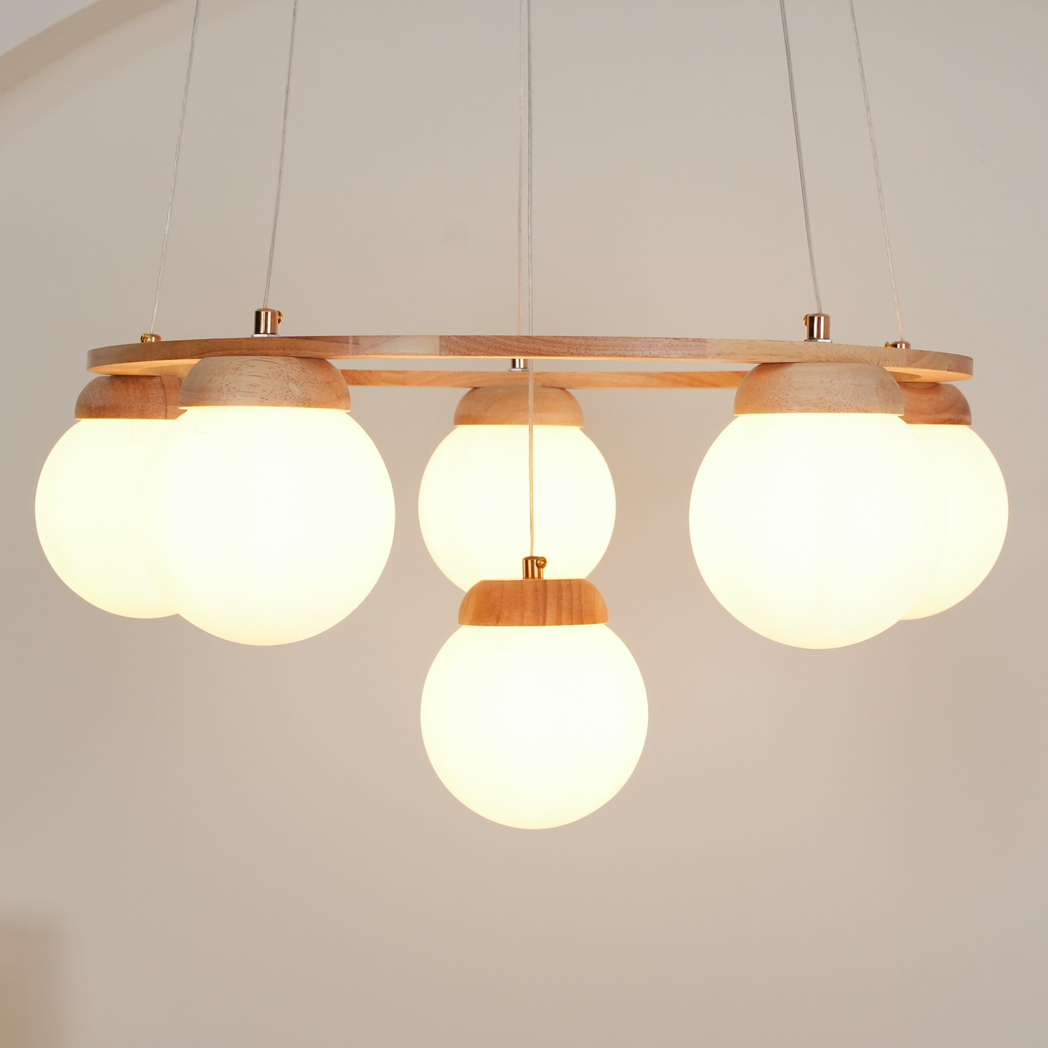 Miira Wood Chandelier - Lamp Outdoor
