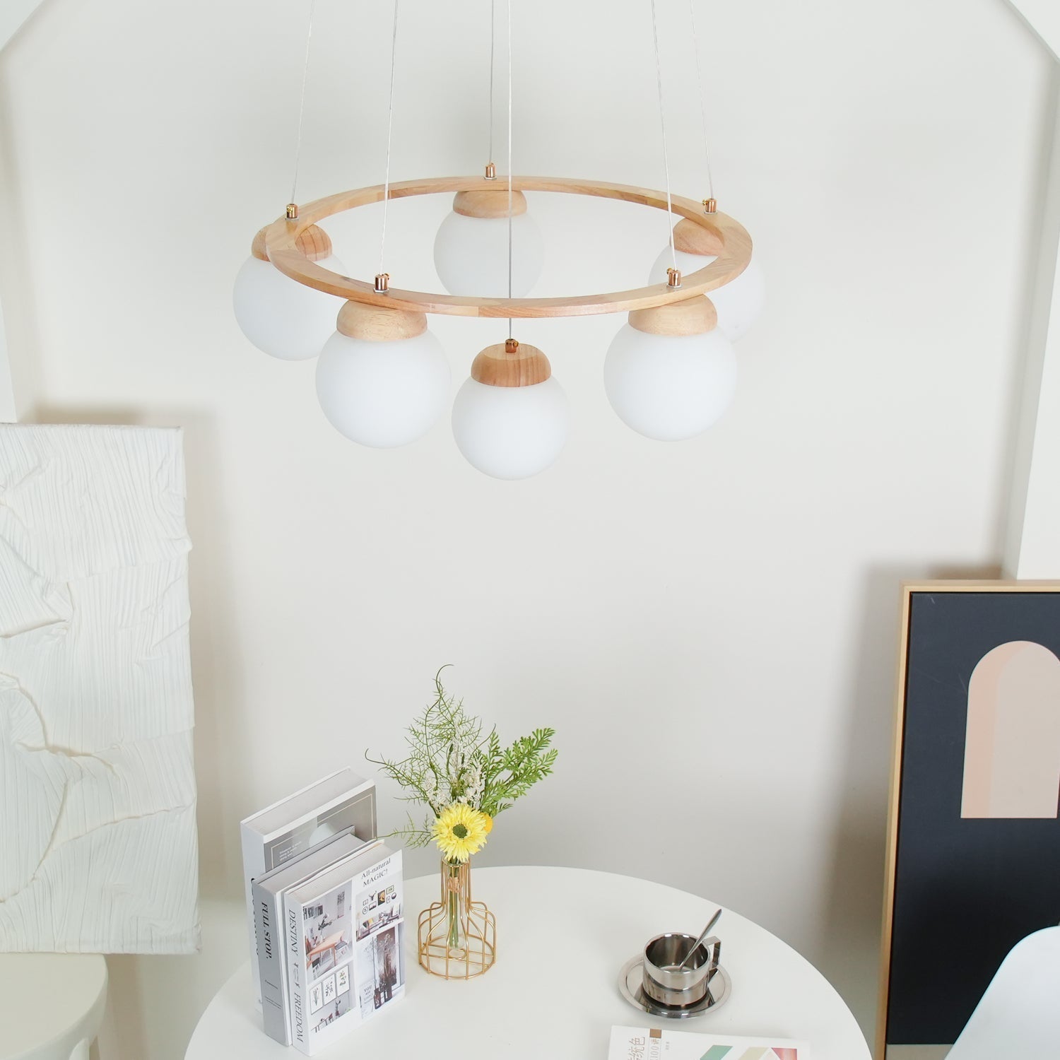 Miira Wood Chandelier - Lamp Outdoor