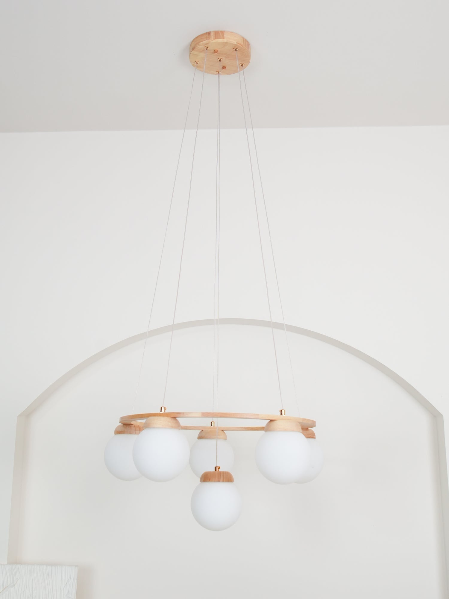 Miira Wood Chandelier - Lamp Outdoor