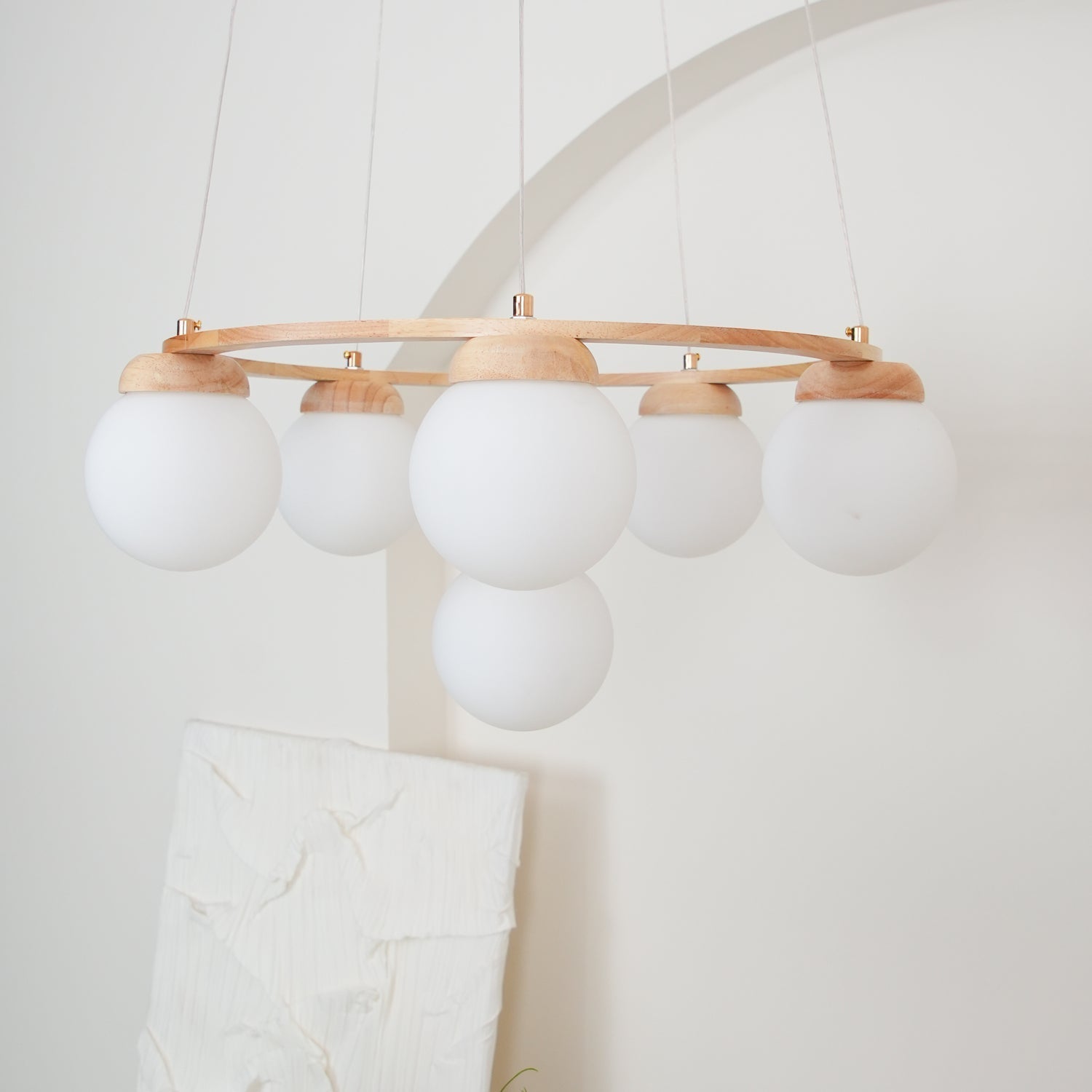 Miira Wood Chandelier - Lamp Outdoor