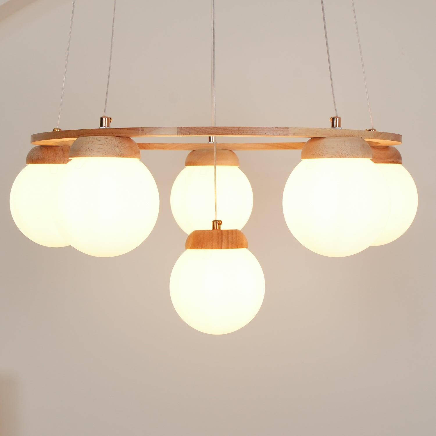 Miira Wood Chandelier - Lamp Outdoor