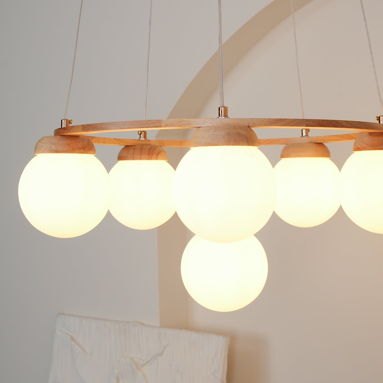 Miira Wood Chandelier - Lamp Outdoor