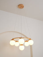Miira Wood Chandelier - Lamp Outdoor
