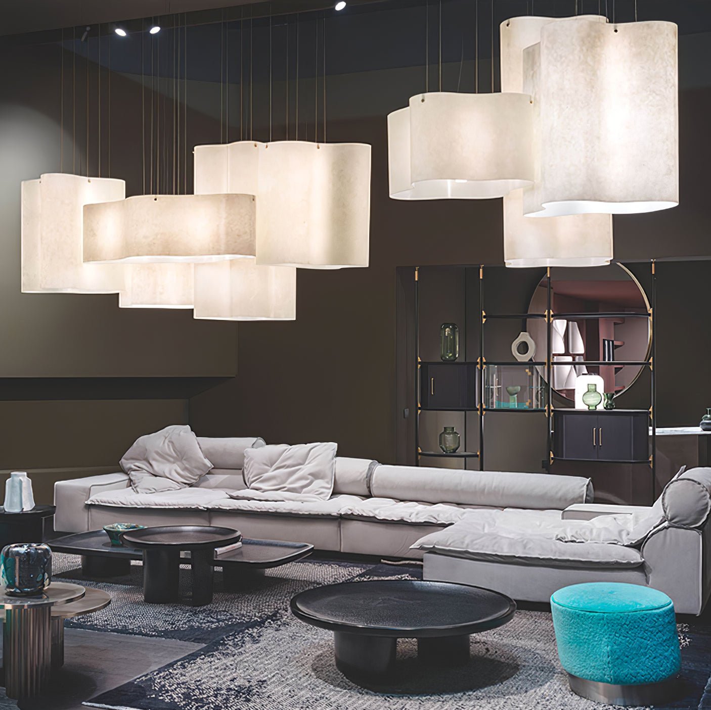 Aurora Pendant Lamp Cloud Shape Modern - Lamp Outdoor