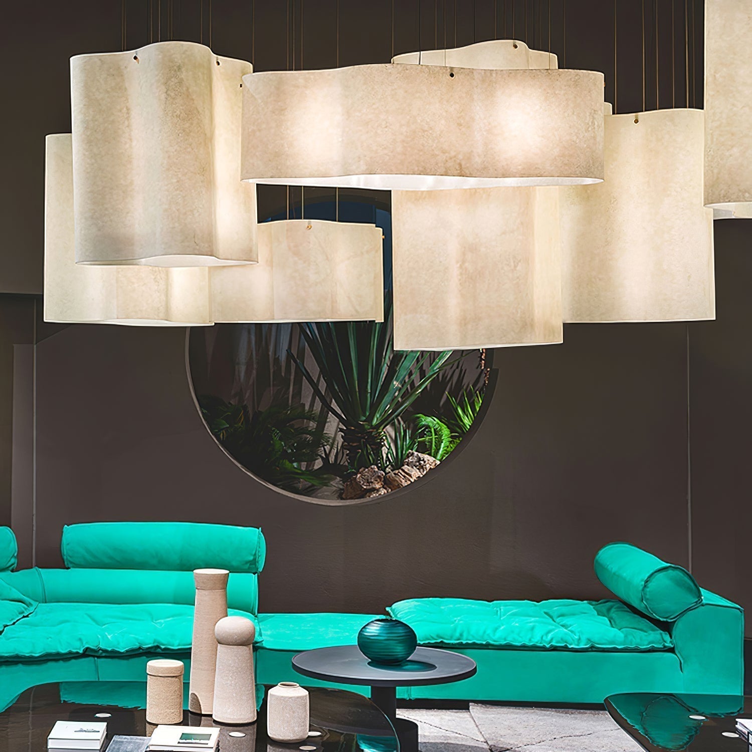 Aurora Pendant Lamp Cloud Shape Modern - Lamp Outdoor