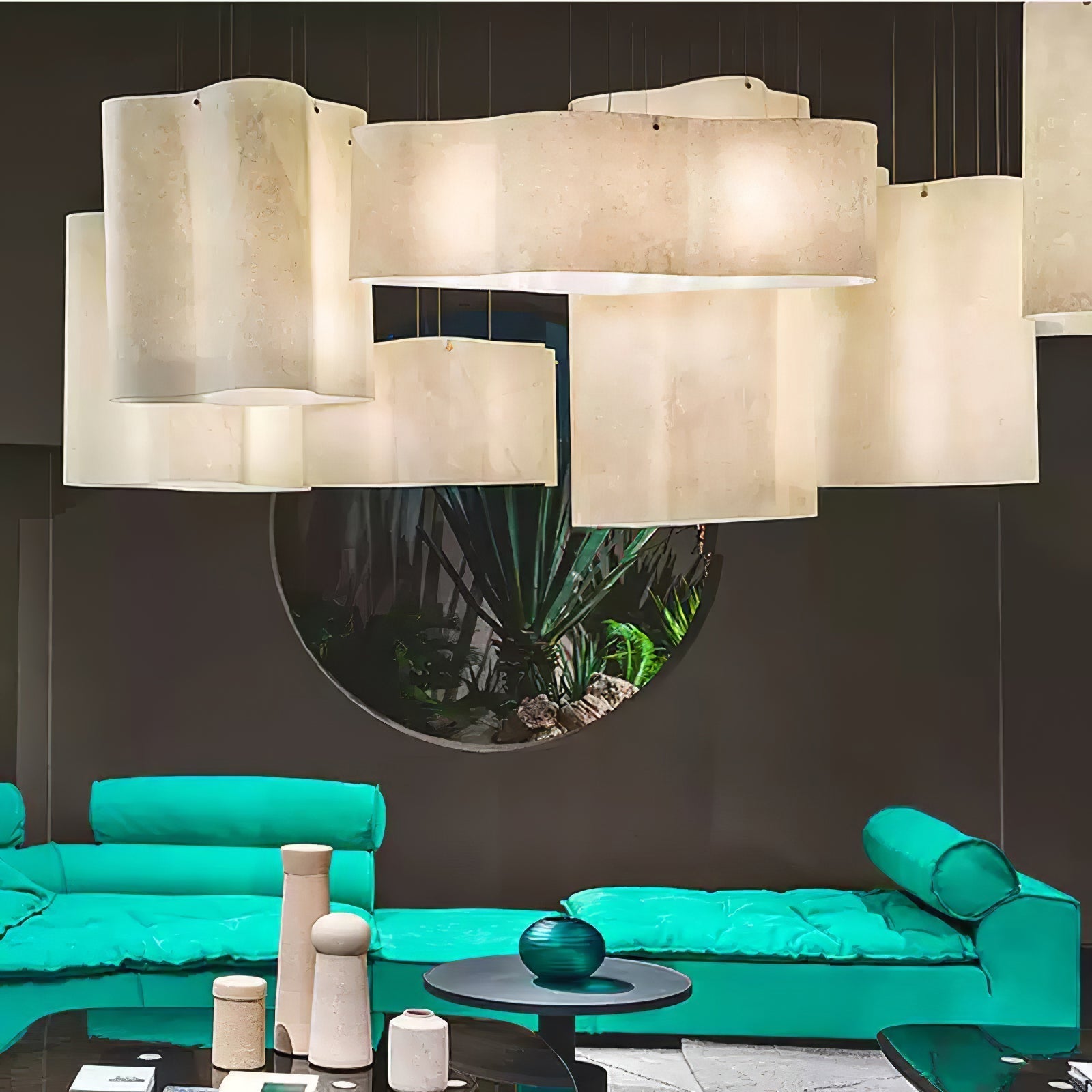Aurora Pendant Lamp Cloud Shape Modern - Lamp Outdoor